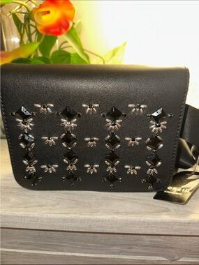 NWT torrid Black Embellished Crossbody Bag plus bracelet